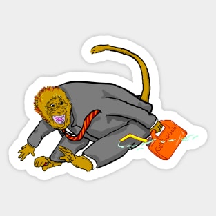 monkey's biz Sticker